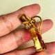 Handmade Brass Metal Jewellery Ruby Bird Pendant